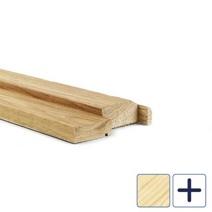 Swedoor bundstykke i lakeret ask, 75 mm