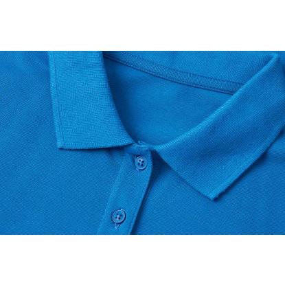 ID 0587 poloshirt, økologisk, dame, azur