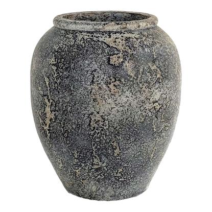 Terracotta krukke, grå, Ø44x49 cm