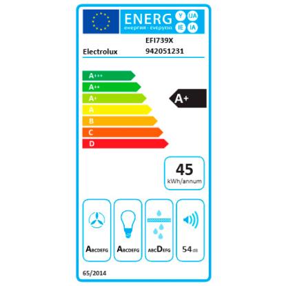 Electrolux EFI739X frithængende emhætte, rustfrit stål, 90 cm