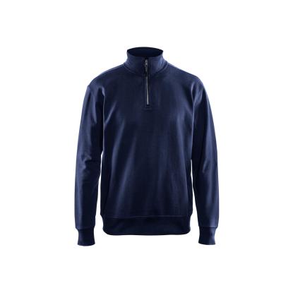Blåkläder 3369 sweatshirt half zip, marineblå
