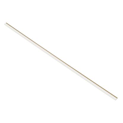 I-Wood afslutningsliste til akustikpanel, hvidmalet, brun filt og lys kerne, folie, 16 x 42 mm