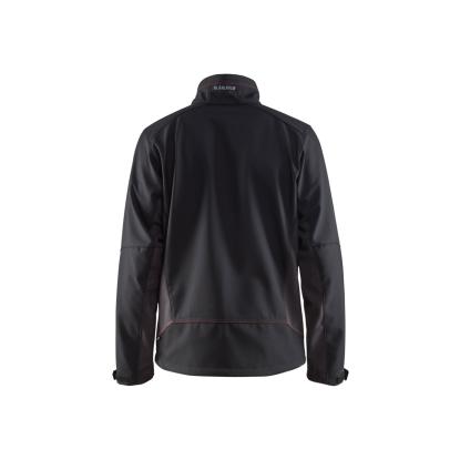 Blåkläder 4950 softshell jakke, sort/rød