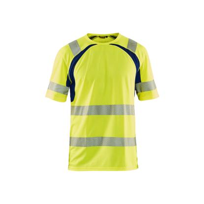 Blåkläder 3397 high vis UV t-shirt, hi-vis gul/marineblå