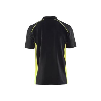 Blåkläder 3324 poloshirt, sort/hi-vis gul