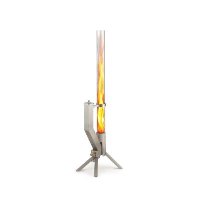 Gardenflare Klassisk ildrør, sølv, H130,6 cm