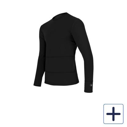 Glovii sweatshirt med 3 varmetrin, GJ1, 2600 mAh batteri, sort