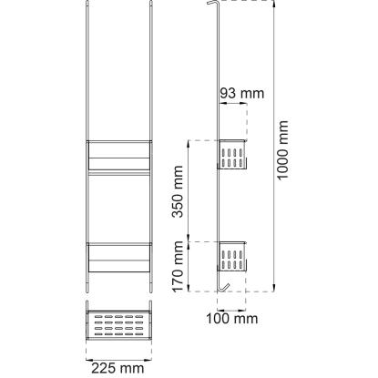 Habo Anemone profile brusehylde, sort