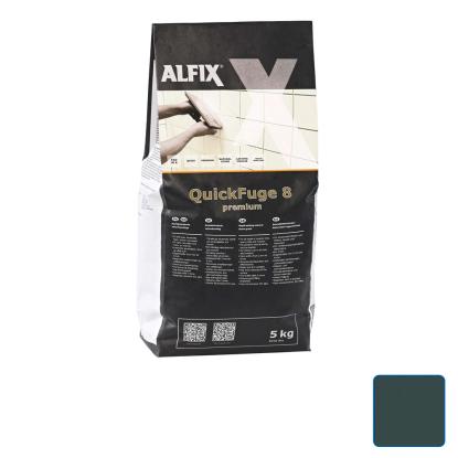 Alfix QuickFuge Premium 8 naturstensfuge, sortgrå - 5 kg