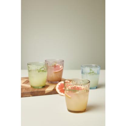 aida Mosaic vandglas, 34 cl, flerfarvet - 4 stk.