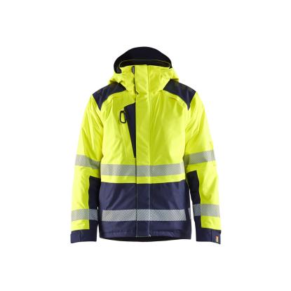 Blåkläder 4455 high vis vinterjakke, hi-vis gul/marineblå