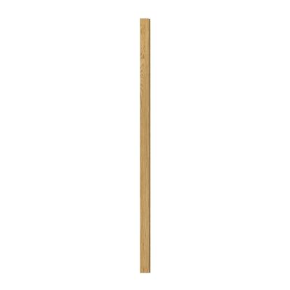 I-Wood afslutningsliste til 3-lamel akustikpanel, klar olieret, brun filt og lys kerne, egefiner, 16 x 92 mm