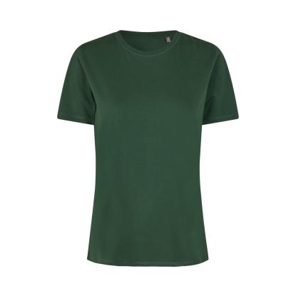 ID 0553 T-shirt, økologisk, dame, flaskegrøn
