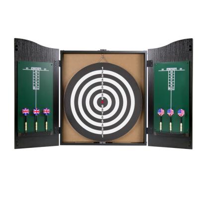 Stanlord dartskab med 6 pile, sort