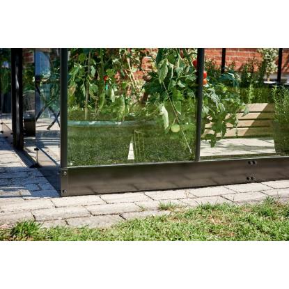 Halls Qube 66 fundament i sort til 3,9 m² drivhus