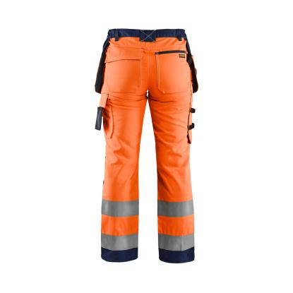 Blåkläder 7156 dame high vis buks med værktøjslommer, hi-vis orange/marineblå