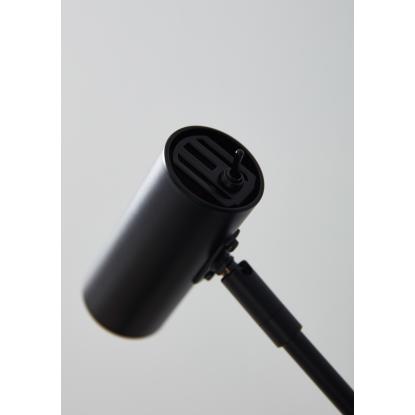 Belid Cato LED gulvlampe, H100-133 cm, GU4, dæmpbar, mat sort