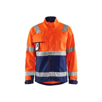 Blåkläder 4064 high vis arbejdsjakke, hi-vis orange/marineblå