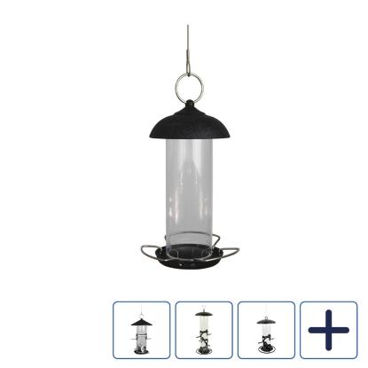 Care Bird foderautomat til frø, sort