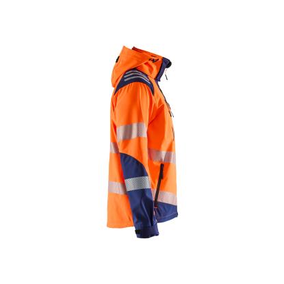 Blåkläder 4491 high vis softshelljakke, hi-vis orange/marineblå