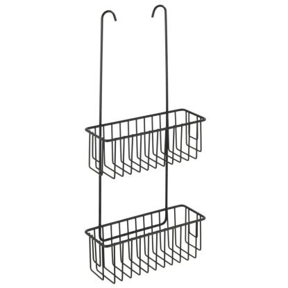 House Steel dobbelt brusehylde til brusearmatur, mat sort