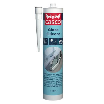 Casco glassilikone i patron, transparent - 300 ml