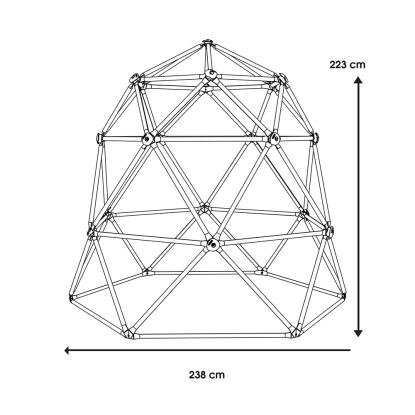 Lifetime Geodome klatretårn, blå/lime, Ø238 x 223 cm