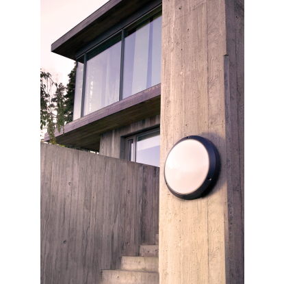 Norlys Bornholm LED væg-/loftlampe, dæmpbar, IP65, aluminium
