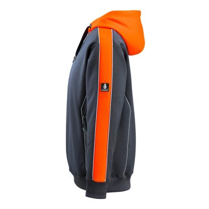 MASCOT HARDWEAR Motril hættetrøje, mørk marine/hi-vis orange
