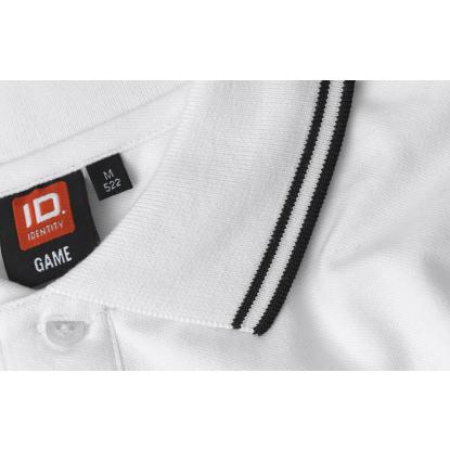 ID 0522 Kontrast poloshirt med stretch, hvid