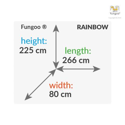 Fungoo Rainbow bro modul, 80 x 266 x 225 cm