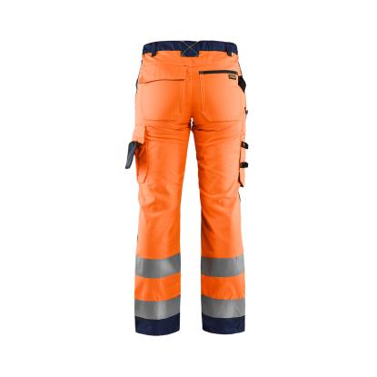 Blåkläder 7155 dame high vis buks, hi-vis orange/marineblå