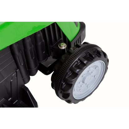 Azeno taktor med trailer, 6V, grøn