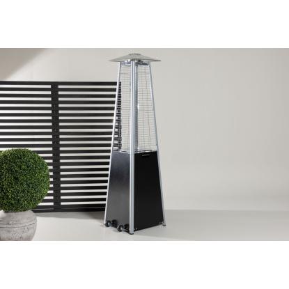 Venture Design Hottie terrassevarmer, sort/sølv, 190 x 50 x 50 cm