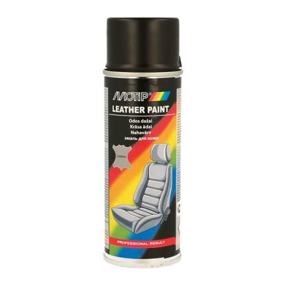 Motip læderspray, 200 ml - sort