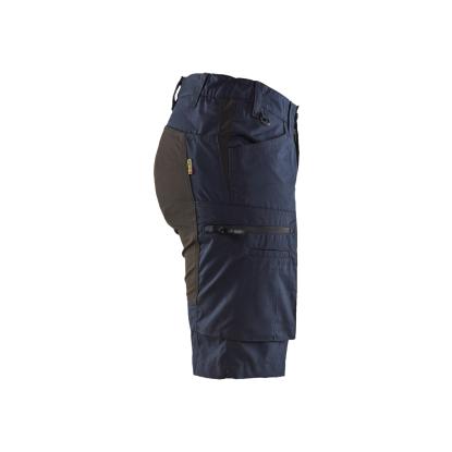 Blåkläder 7149 dame service shorts med stretch, mørk marineblå/sort