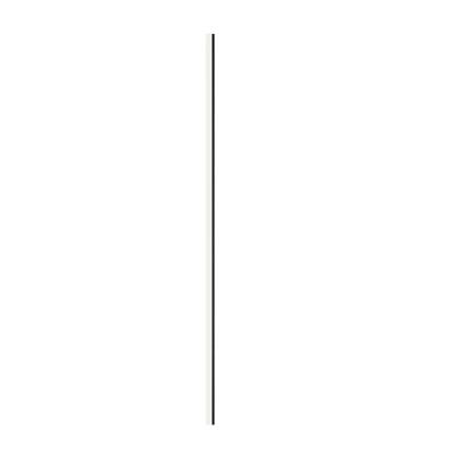 I-Wood afslutningsliste til akustikpanel, hvidmalet, sort filt og lys kerne, folie, 16 x 42 mm