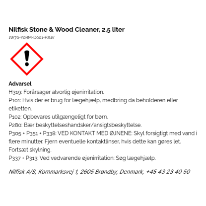 Nilfisk træ- og fliserens - 2,5 liter