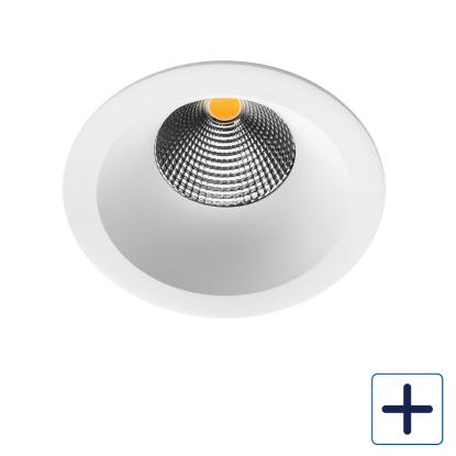 SG Armaturen Junistar Soft LED indbygningsspot, 9W, IP54, hvid