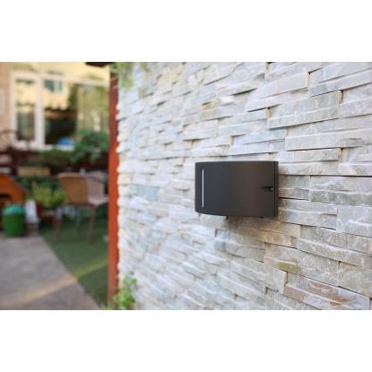 LUTEC BONN udendørs væglampe, up/down, B24,9 cm, E27, IP54, mørk grå