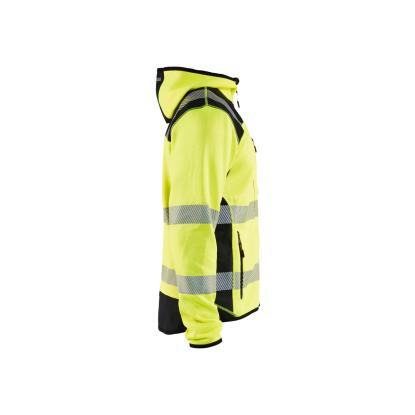 Blåkläder 4923 high vis strikket softshell jakke, hi-vis gul/sort