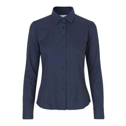 Seven Seas S52 hybridskjorte, modern, dame, navy