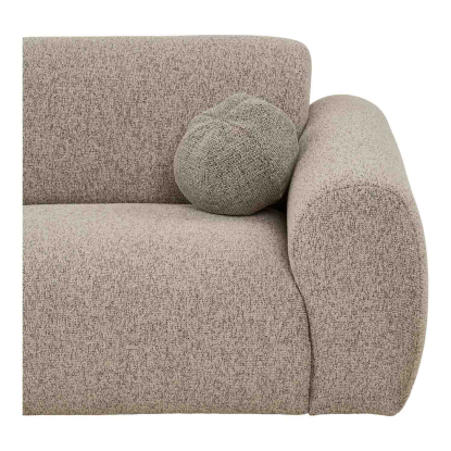 Clyde venstrevendt loungesofa med to puder, stengrå