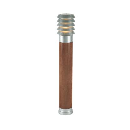 Norlys Alta Wood pullert, stor, galvaniseret/bejset træ, E27, IP65