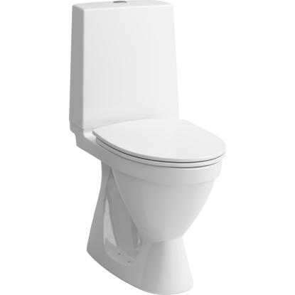 LAUFEN Rigo toilet med skjult S-lås, skruemonteret, hvid