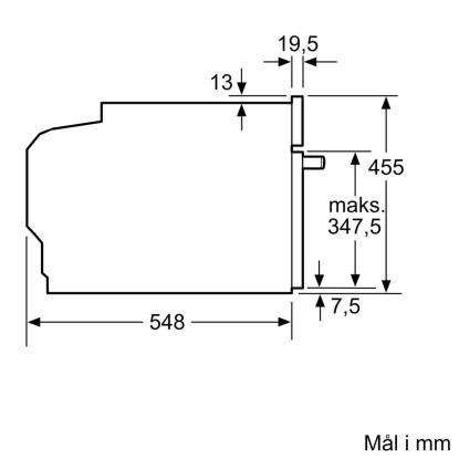 Bosch CMG7241B1 kombiovn til indbygning, 45 liter