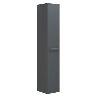 Scanbad Multo højskab med vendbar låge, 30 x 175 cm, mat grå