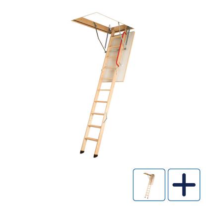 FAKRO LWK Komfort 36 lofttrappe, 246-305 cm cm lofthøjde