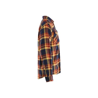Blåkläder 3288 flannelskjorte, brændt rød/mørk marineblå