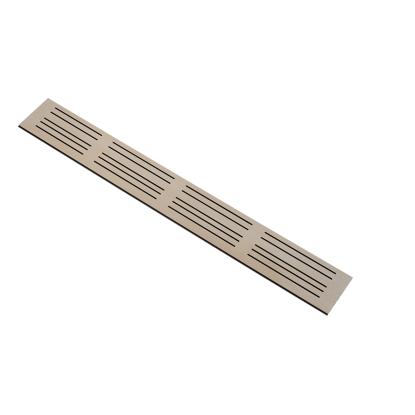 I-Wood Medio+ Mixed akustikpanel, mørkebrun olieret, sort filt og sort kerne, egefiner, 17 x 300 mm